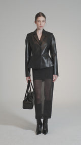 Catarina - Schwarze Lederjacke