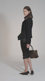 Beatrix - Schwarze Wolljacke