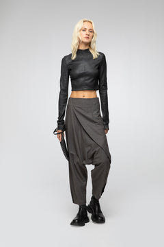 VSP - Agata - Black Leather Blouse