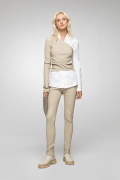 VSP - Dona - Cream Leather Top