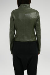 VSP - Alba - Green Leather Jacket