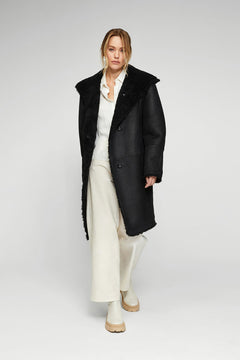 VSP - Black Shearling Coat