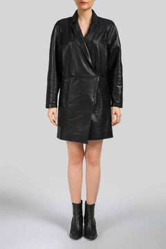 VSP - Roseline - Black Leather Dress