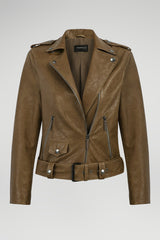 Camel Lederjacke