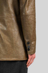 VSP - Bruno - Brown Tobacco Leather Coat