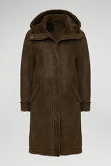 VSP - Adelyn - Brown Tobacco Shearling Coat